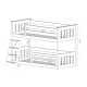 KEVIN 80x160 grey bunk bed Lano Furniture