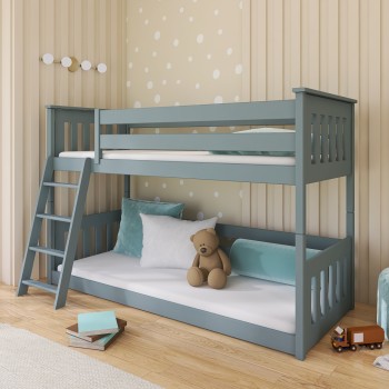 KEVIN 80x180 grey bunk bed Lano Furniture