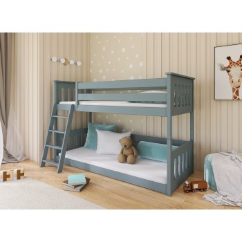 KEVIN 80x180 grey bunk bed Lano Furniture