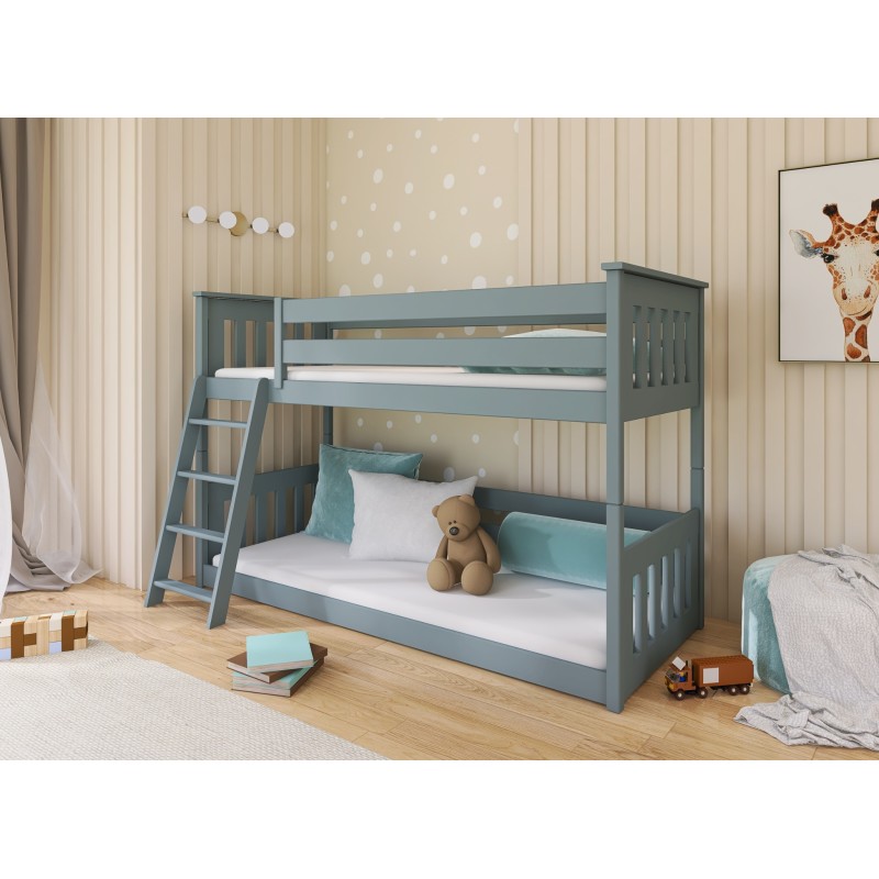 KEVIN 80x200 grey bunk bed Lano Furniture