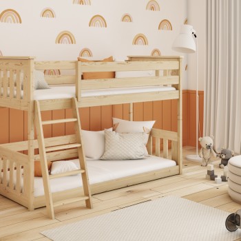 KEVIN 90x190 pine bunk bed Lano Furniture