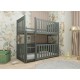 KONRAD 90x190 graphite bunk bed Lano Furniture KONRAD 90x190 graphite bunk bed Lano Furniture