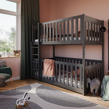 KONRAD 90x200 graphite bunk bed Lano Furniture