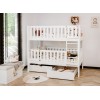 KSAWERY 80x180 white bunk bed Lano Furniture