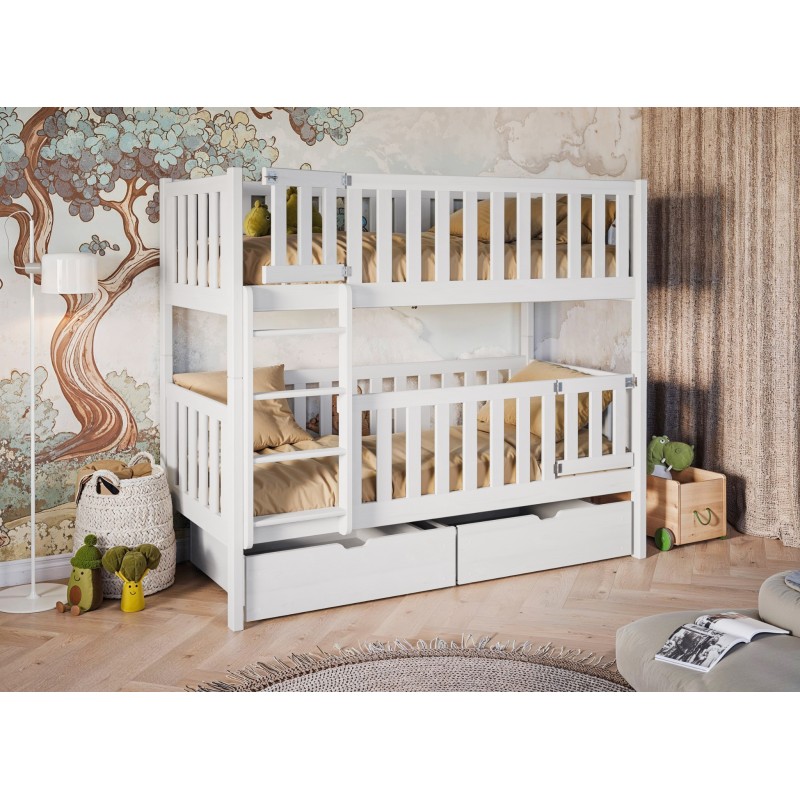 KSAWERY 80x180 white bunk bed Lano Furniture