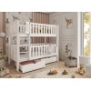 KSAWERY 80x180 white bunk bed Lano Furniture