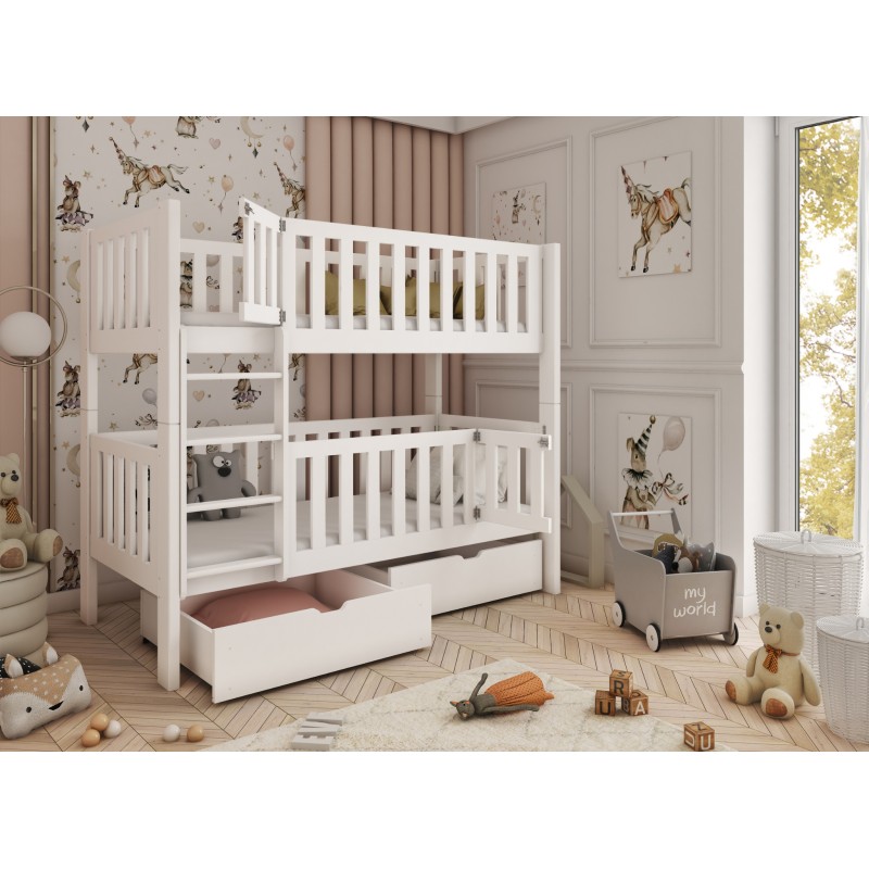KSAWERY 80x180 white bunk bed Lano Furniture