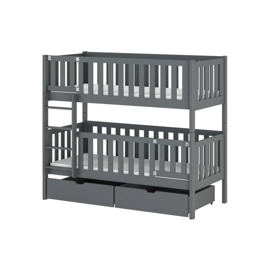KSAWERY 80x180 graphite bunk bed Lano Furniture KSAWERY 80x180 graphite bunk bed Lano Furniture
