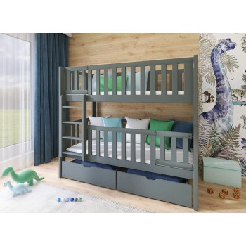 KSAWERY 80x180 graphite bunk bed Lano Furniture