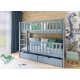 KSAWERY 80x180 grey bunk bed Lano Furniture KSAWERY 80x180 grey bunk bed Lano Furniture