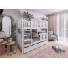 MICHALINA 80x200 white bunk bed Lano Furniture