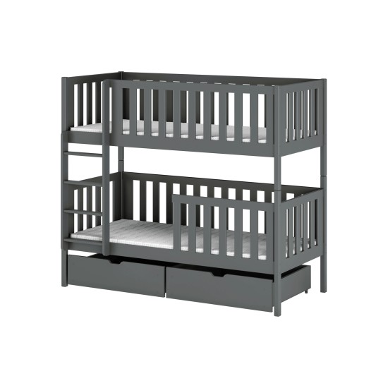 MICHALINA 80x160 graphite bunk bed Lano Furniture MICHALINA 80x160 graphite bunk bed Lano Furniture