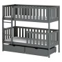 MICHALINA 80x160 graphite bunk bed Lano Furniture