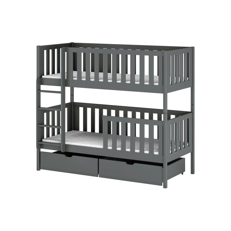 MICHALINA 80x180 graphite bunk bed Lano Furniture