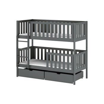 MICHALINA 80x200 graphite bunk bed Lano Furniture