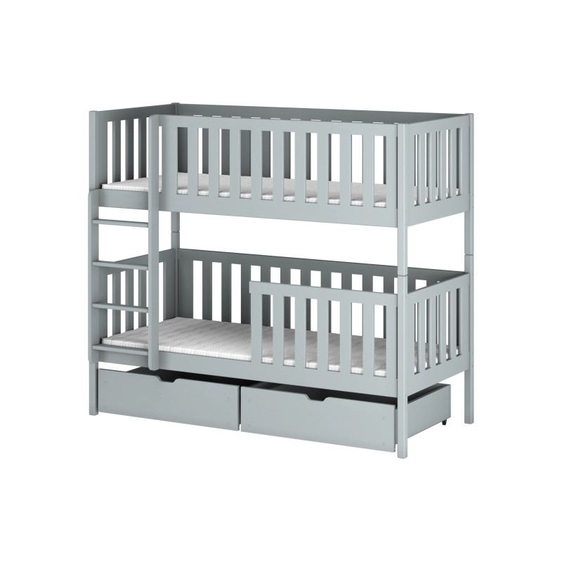 MICHALINA 90x200 grey bunk bed Lano Furniture