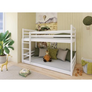 MINI 90x190 white bunk bed Lano Furniture