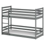 MINI 80x160 graphite bunk bed Lano Furniture