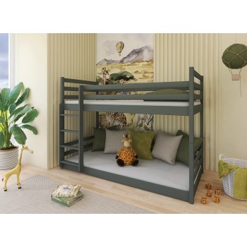 MINI 80x180 graphite bunk bed Lano Furniture
