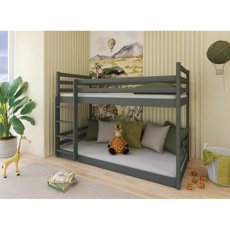 MINI 90x190 graphite bunk bed Lano Furniture