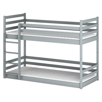 MINI 80x180 grey bunk bed Lano Furniture