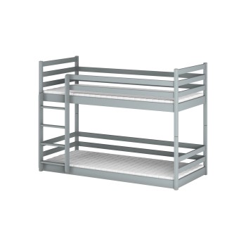 MINI 80x180 grey bunk bed Lano Furniture