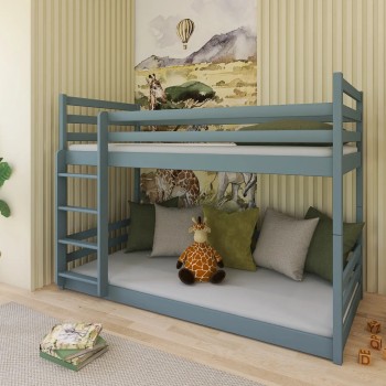MINI 80x180 grey bunk bed Lano Furniture