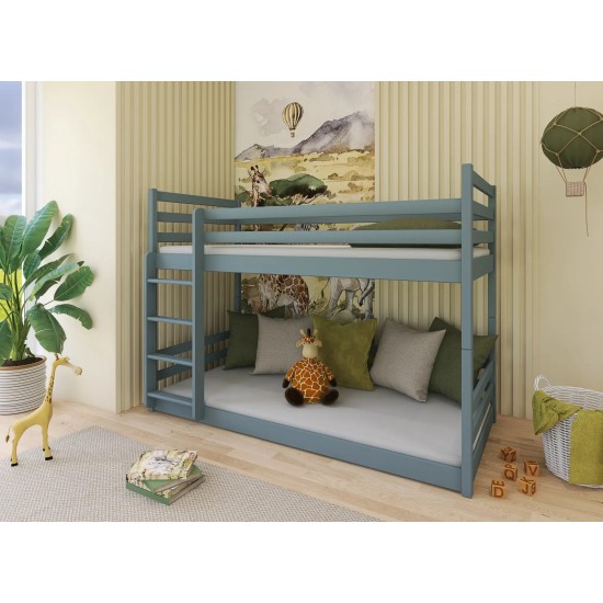 MINI 90x190 grey bunk bed Lano Furniture