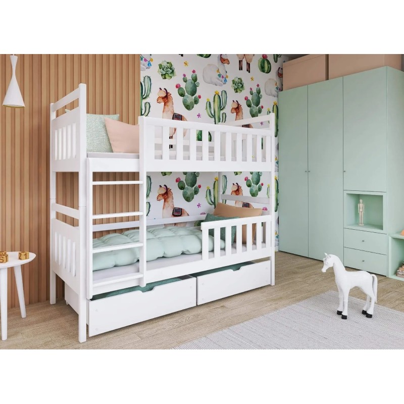 MONIKA 80x160 white bunk bed Lano Furniture