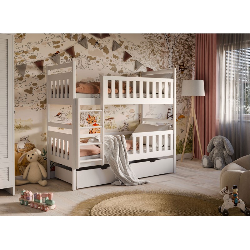 MONIKA 80x180 white bunk bed Lano Furniture