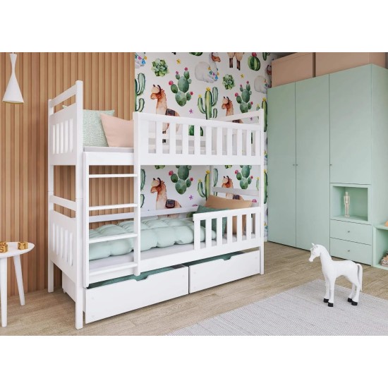 MONIKA 80x180 white bunk bed Lano Furniture