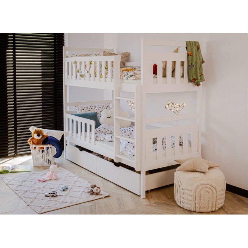 MONIKA 80x180 white bunk bed Lano Furniture