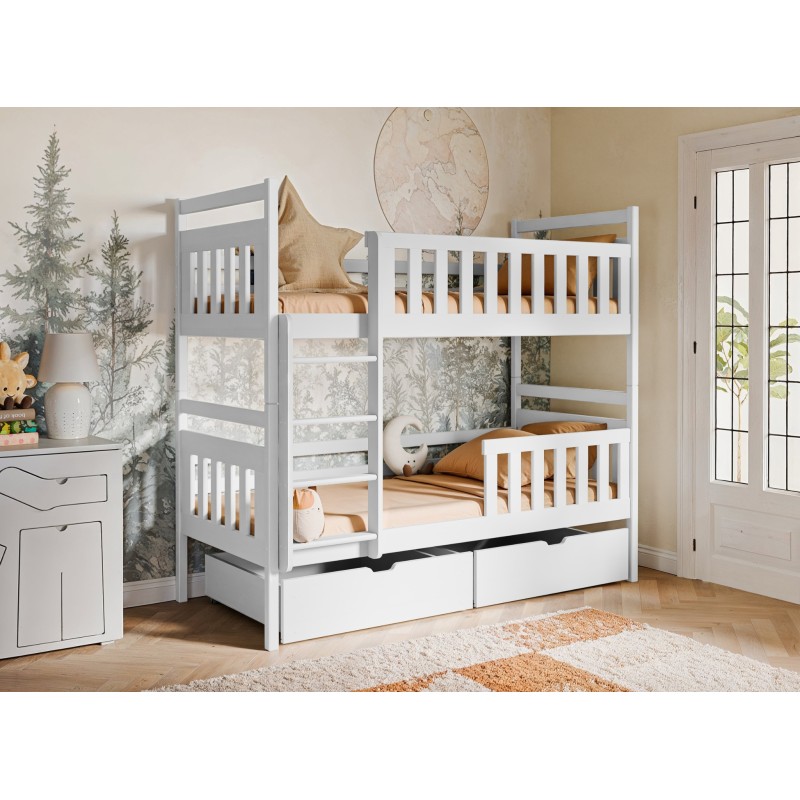 MONIKA 80x200 white bunk bed Lano Furniture