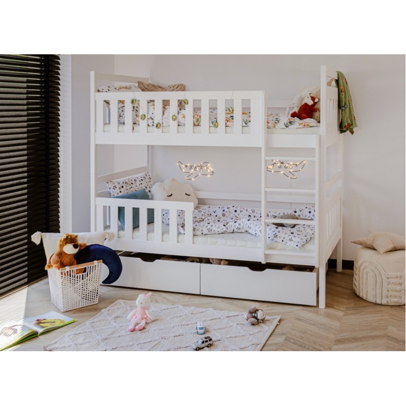 MONIKA 80x200 white bunk bed Lano Furniture