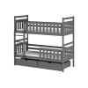 MONIKA 80x200 graphite bunk bed Lano Furniture