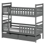 MONIKA 80x200 graphite bunk bed Lano Furniture