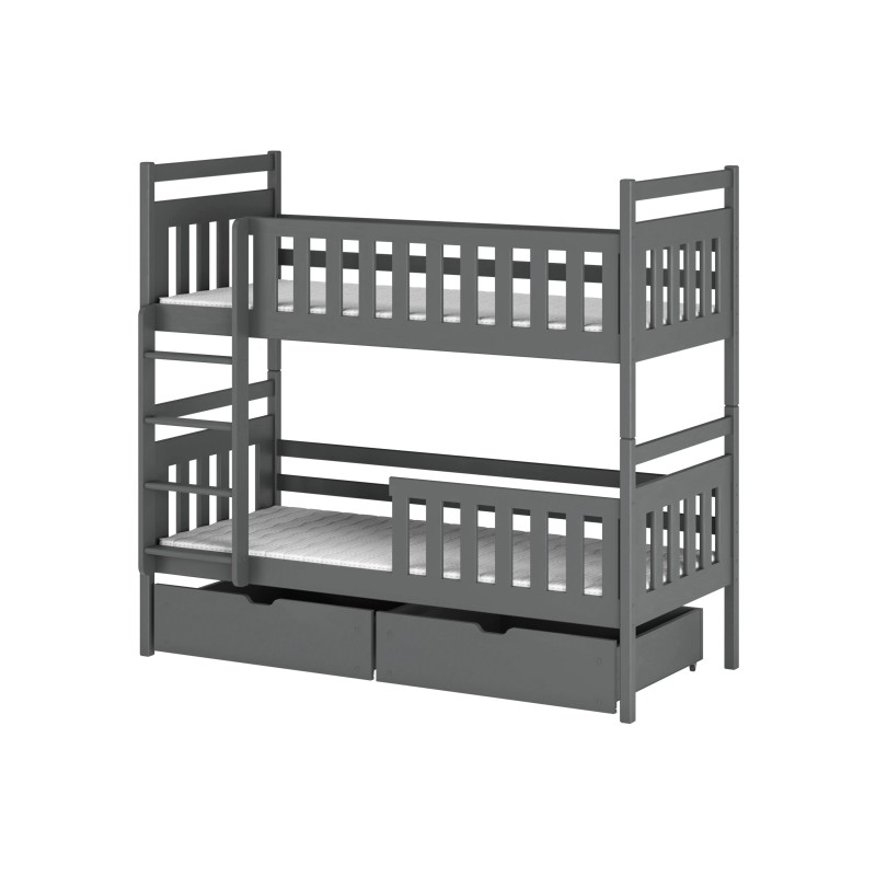 MONIKA 90x190 graphite bunk bed Lano Furniture