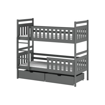 MONIKA 90x200 graphite bunk bed Lano Furniture