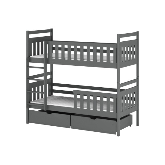 MONIKA 90x200 graphite bunk bed Lano Furniture MONIKA 90x200 graphite bunk bed Lano Furniture