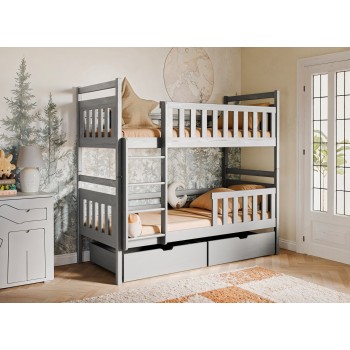 MONIKA 80x180 grey bunk bed Lano Furniture
