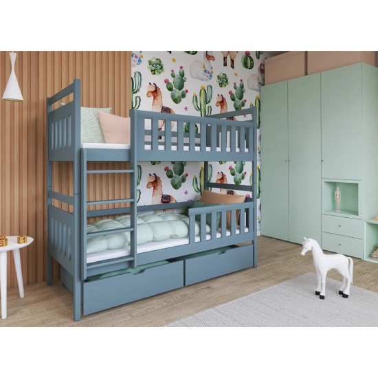 MONIKA 80x200 grey bunk bed Lano Furniture MONIKA 80x200 grey bunk bed Lano Furniture