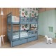 MONIKA 80x200 grey bunk bed Lano Furniture MONIKA 80x200 grey bunk bed Lano Furniture