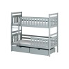 MONIKA 90x190 grey bunk bed Lano Furniture