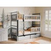 MONIKA 90x200 grey bunk bed Lano Furniture