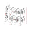 MONIKA 80x180 pine bunk bed Lano Furniture