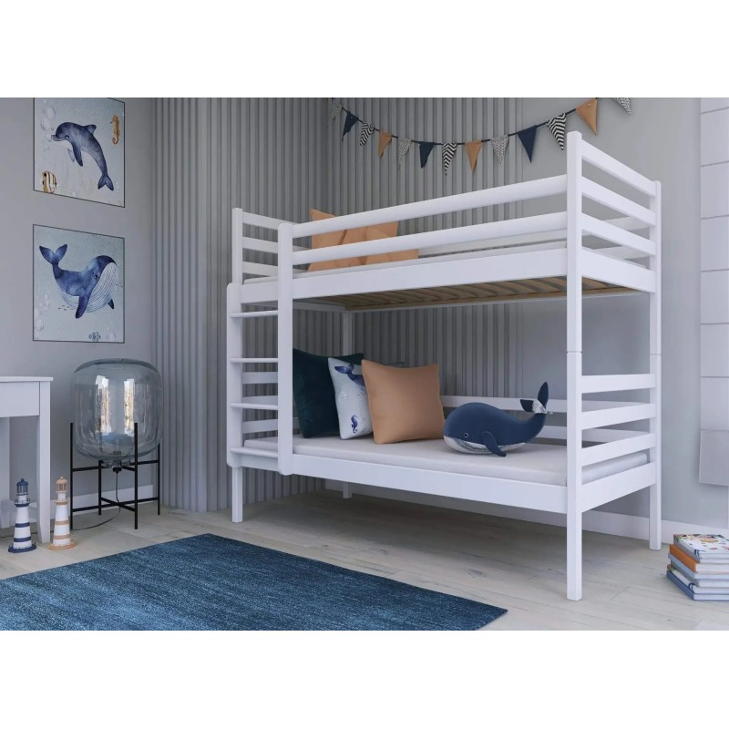NEMO 80x160 white bunk bed Lano Furniture