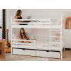 NEMO 80x160 white bunk bed Lano Furniture