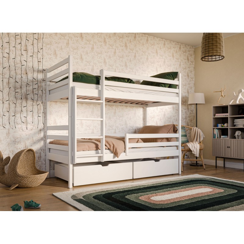 NEMO 80x200 white bunk bed Lano Furniture