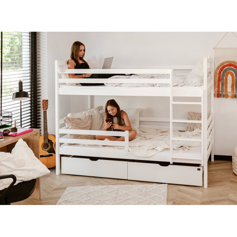 NEMO 80x200 white bunk bed Lano Furniture