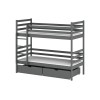 NEMO 80x160 graphite bunk bed Lano Furniture